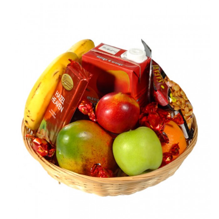 Fruitful Fantasy Fruit Basket inMotion Flowers