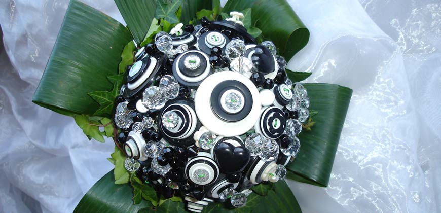 Button Bridal Bouquet