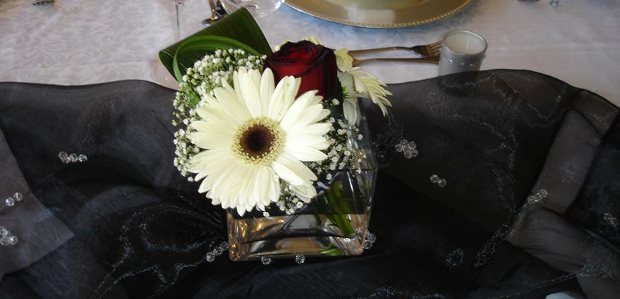 Wedding Flowers Rose Gerbera Arrangement