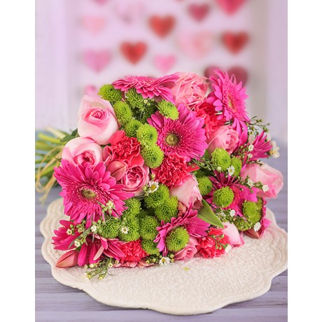 Bouquet of pink flowers