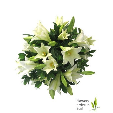 White Lily Bouquet for Mothers Day