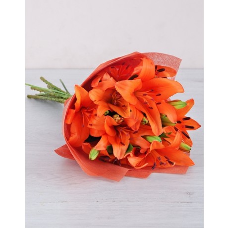 Bouquet of Orange Lilies