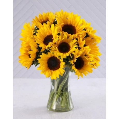 Vase of Sunflowers for Mothers Day