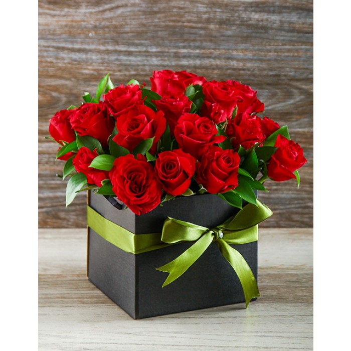 Love in a Bag | Red Roses in a Gift Box | inMotion Flowers