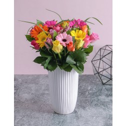 Roses and Gerberas in a Vase