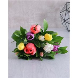 Mixed Tulips in a Bouquet