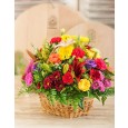 Mixed Country Flower Basket for Mothers Day