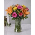 Mixed Flowers in a Glass Vase