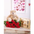 Red Roses, Teddy & Chocolates 